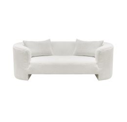 Lexi 3 Seater Sofa White Bouclé