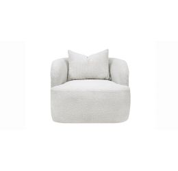 Naomi Lounge Chair White Bouclé 