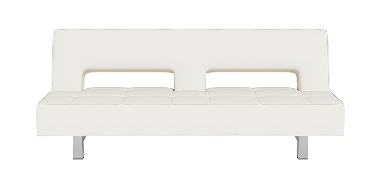 Miamo Eco Leather 3 Seater White Sofa Bed