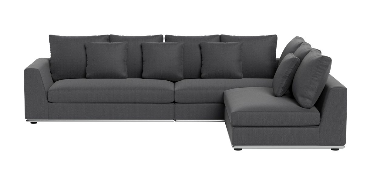 Gorgeous Giovani Contemporary Sofa In Gray