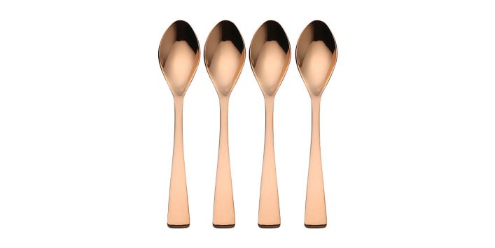 Forma Silverware Pink Gold - Set of 4 Big Spoons
