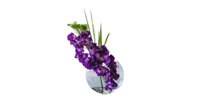 12" Moon Vase Purple