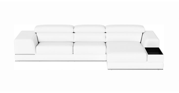 Bergamo Right Sectional Sofa White