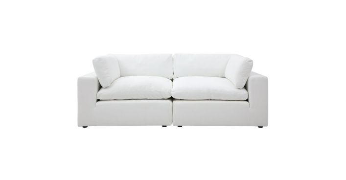 Bloom 2 Seater Modular Sofa White