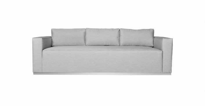 Capri Outdoor 4-Seater Sofa Gray