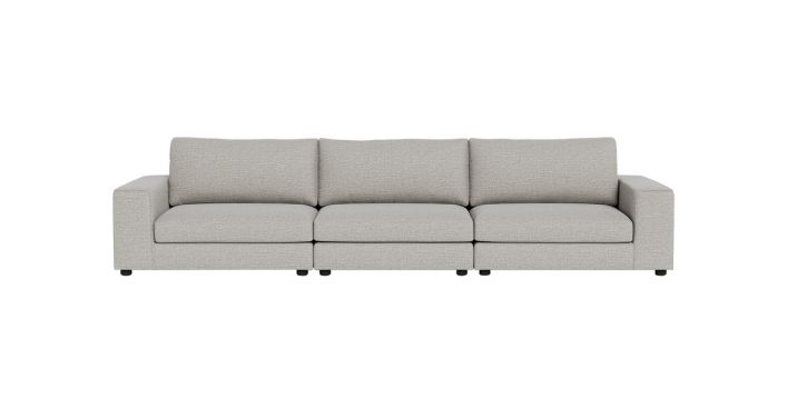 Edison 3 Seater Sofa Gray