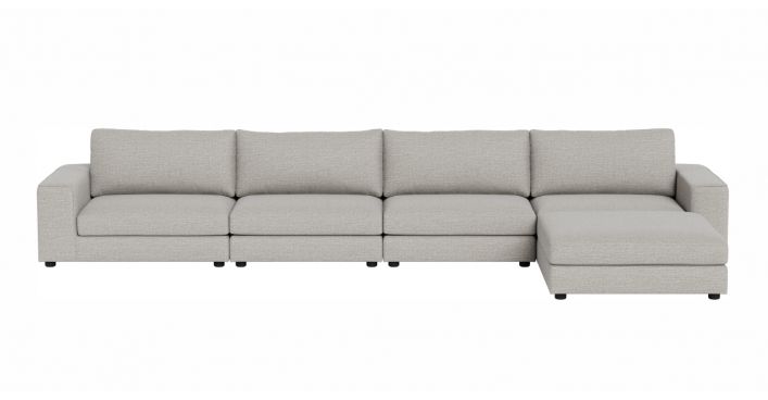 Edison Large Sectional Sofa Gray