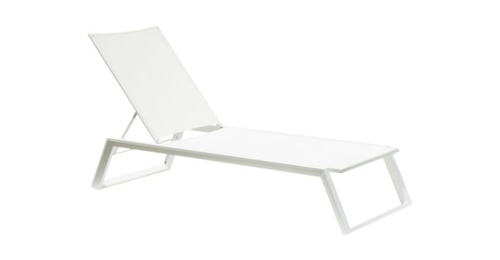 Isa Outdoor Lounger White