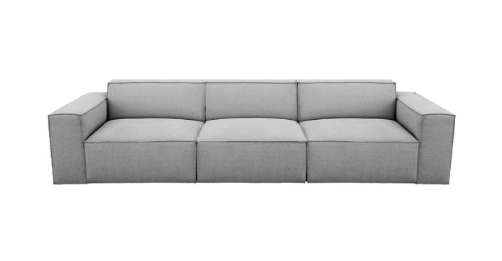 Kobe 3 Seater Sofa Light Gray