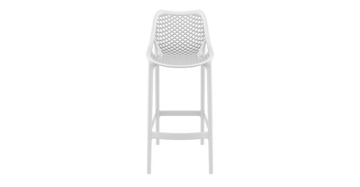 Mykonos Outdoor Bar Chair Set of 2 White