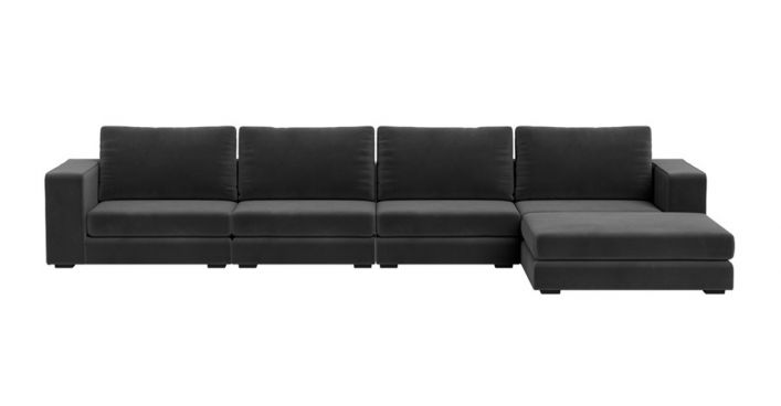 Tolentino Large Sectional Sofa Gray