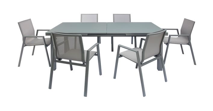 Vitale Outdoor Dining Set Gray