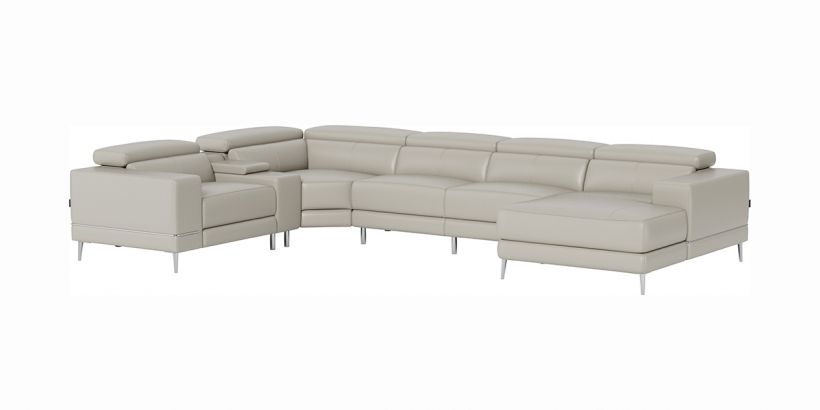 Right Sectional Sofa Light Gray