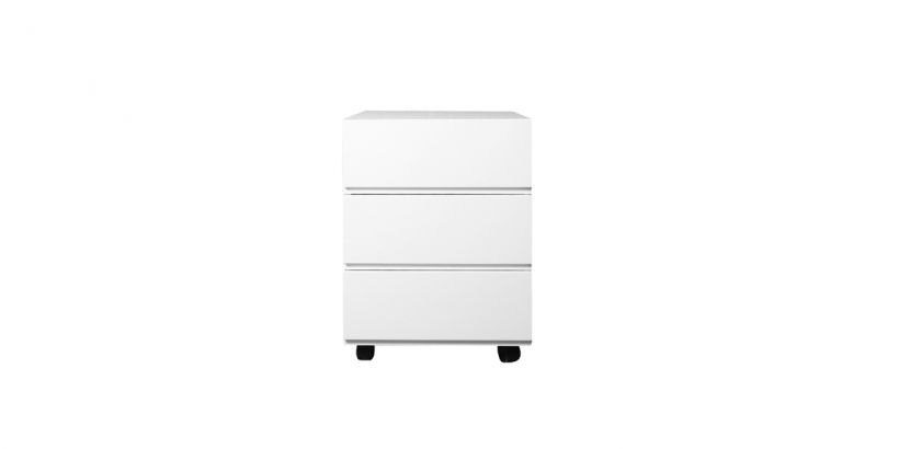 Lenox Modern Extra Desk Drawer in White Lacquer Finish
